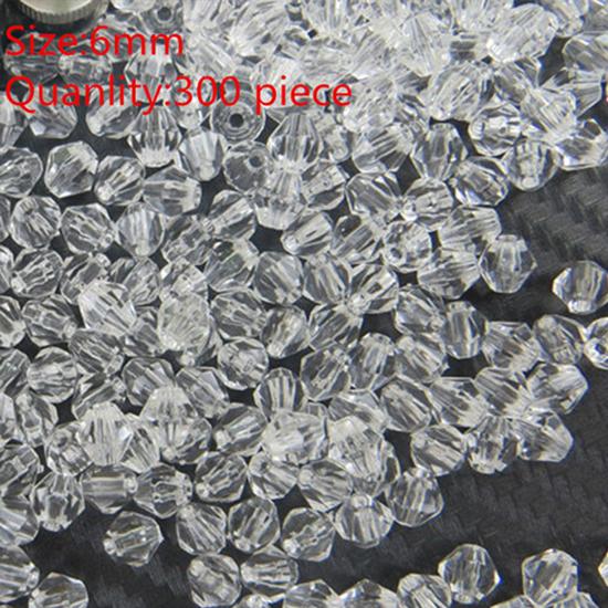

4 мм, 6 мм, 8 мм, 10 мм, прозрачные белые акриловые круглые свободные биконусные граненые бусины, изготовление ювелирных изделий своими руками для браслетов и ожерелий 6mm белый