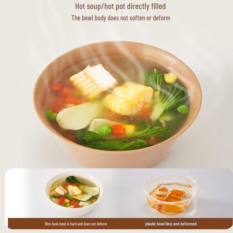 Disposable Food-Grade Bowls and Carbonized Chopsticks Set