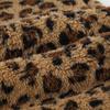 Women's Drawstring Tie Loose Personalised Leopard Print Plush Casual Elastic Low Waist Skinny Niche Straight Leg Pants