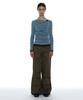 PARTIMENTO WOMEN 2Way Belted Layered Parachute Pants_Brown
