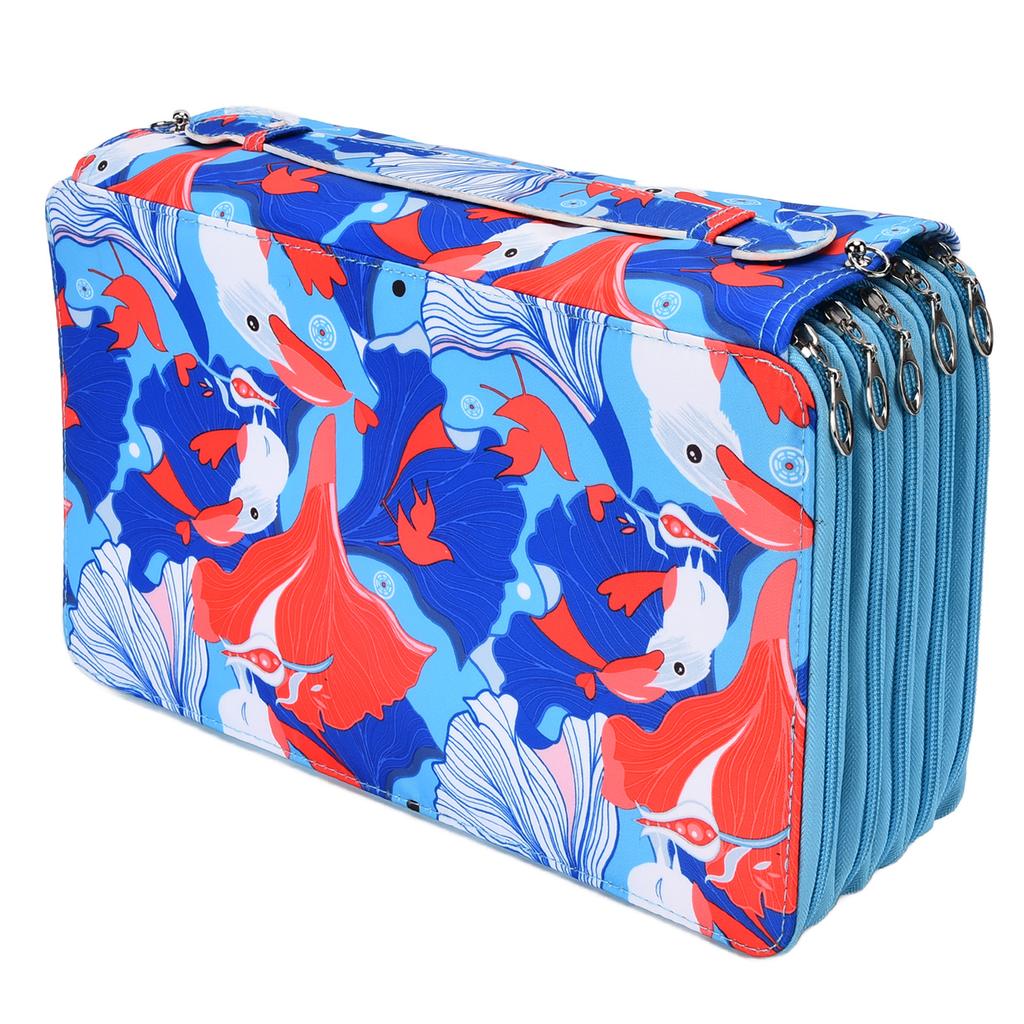 Pencil Case Large Capacity 100 Slots Exquisite Craftsmanship Wear Resistant Lightweight Portable