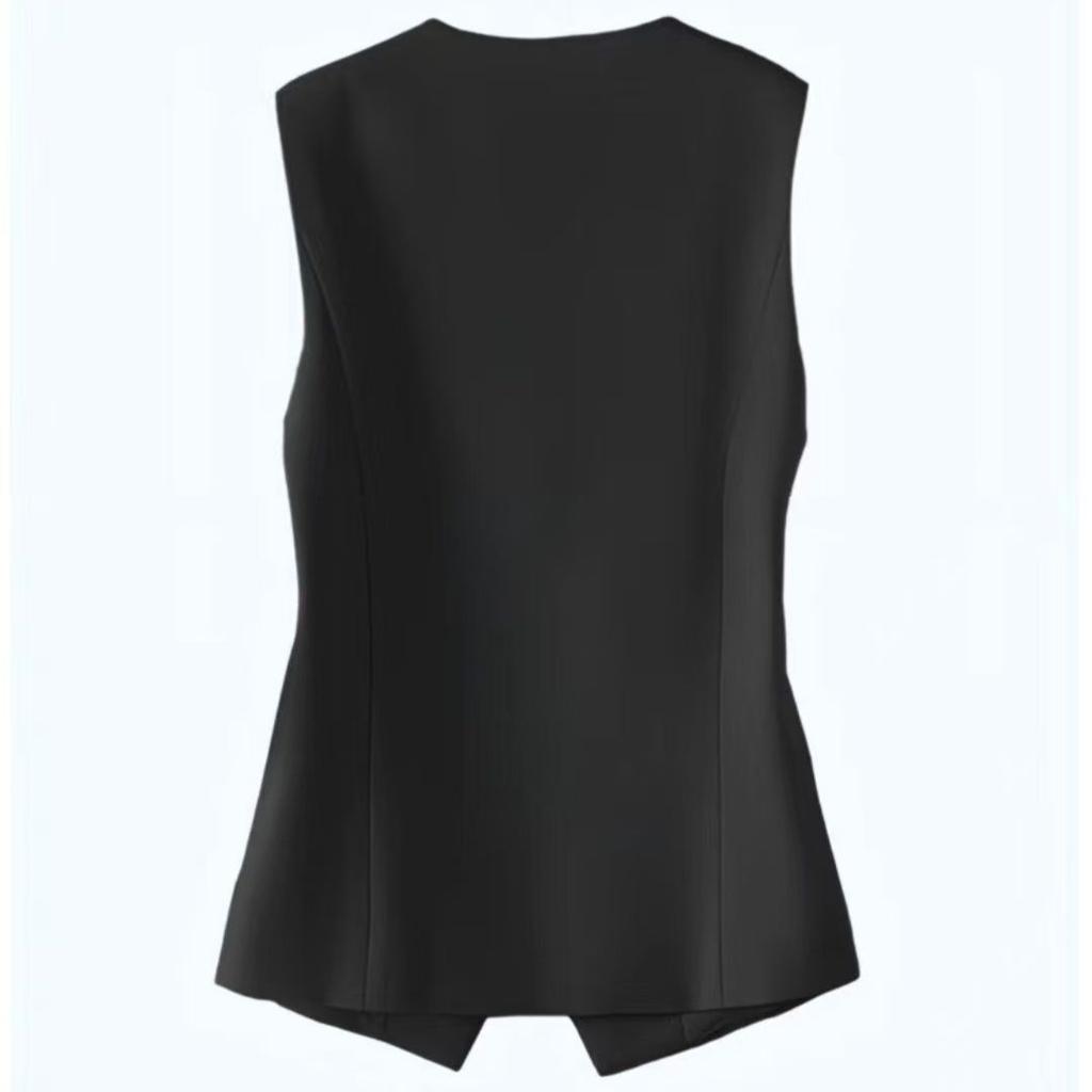Luxuriöse Bestickte Anzugweste Frühling Herbst Schlankmachende Ärmellose Weste für Damen Trendiges Layering-Outfit