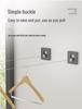 Invisible Retractable Clothesline: Wall-Mounted Stainless Steel Rope Rack for Indoor Drying