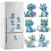 6/8/12 Pcs Diamond Art Magnets Decals Rainbow Crystal Ball Diamond Painting Magnets Refrigerator Mandala for Adult Kid Beginners