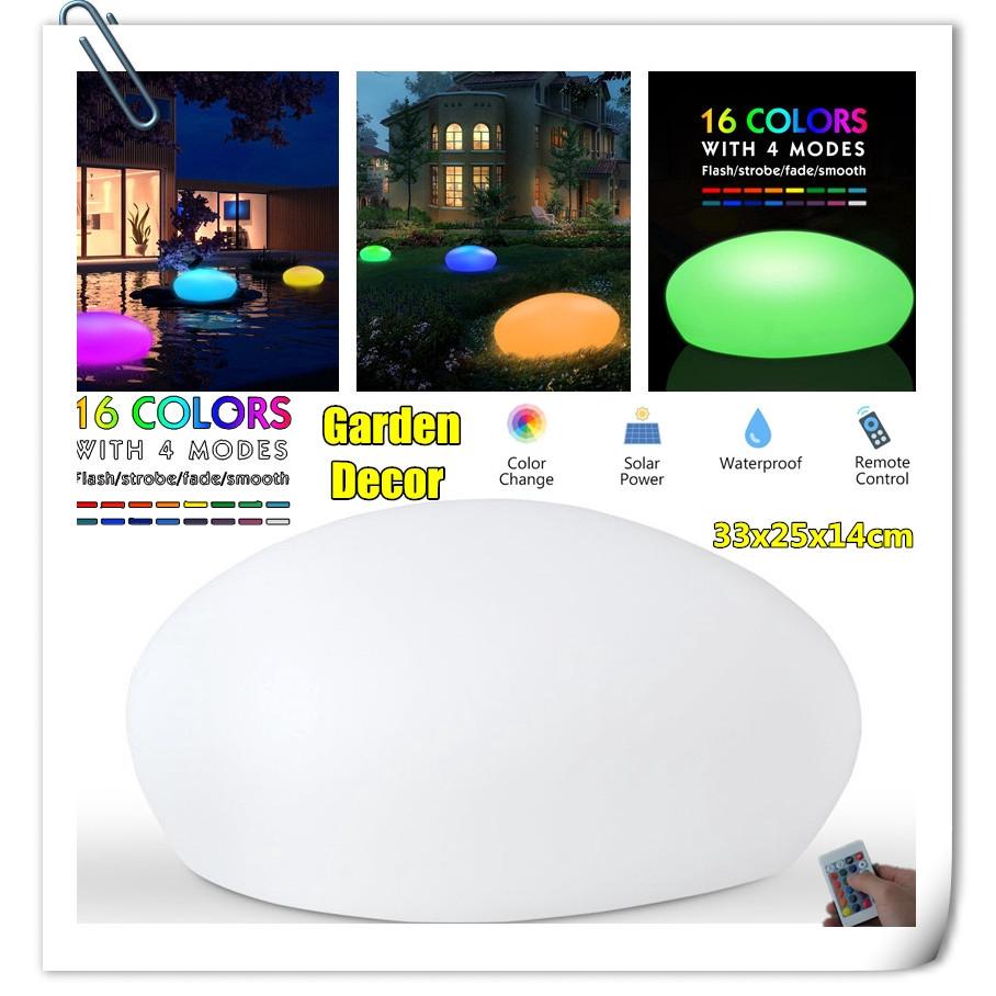 LED Solar Light Lamps Swimming Pool Ball Cobble Stone Lamp Light Solar Lighting Solar Lighing Garden Decoration