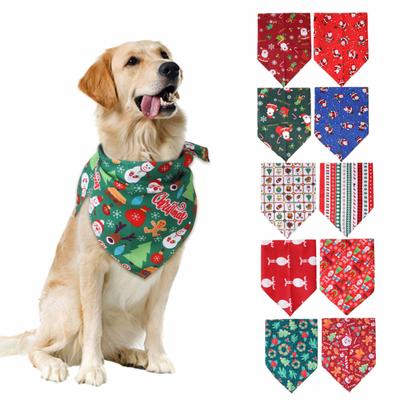 Pet Christmas Triangle Bibs Kerchief Saliva Towel Pet Costume Accessories For Small Medium Large