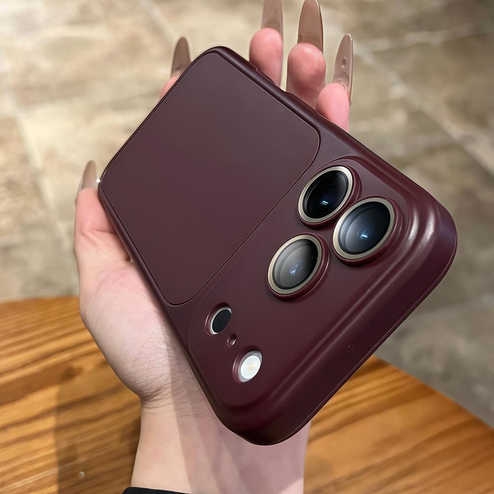 Matte 2-in-1 Kamerafilm-Schutzhülle für iPhone 16 15 14 13 12 11 Pro Max Sofortwechsel zu 17 Pro Max Stoßfeste Abdeckung