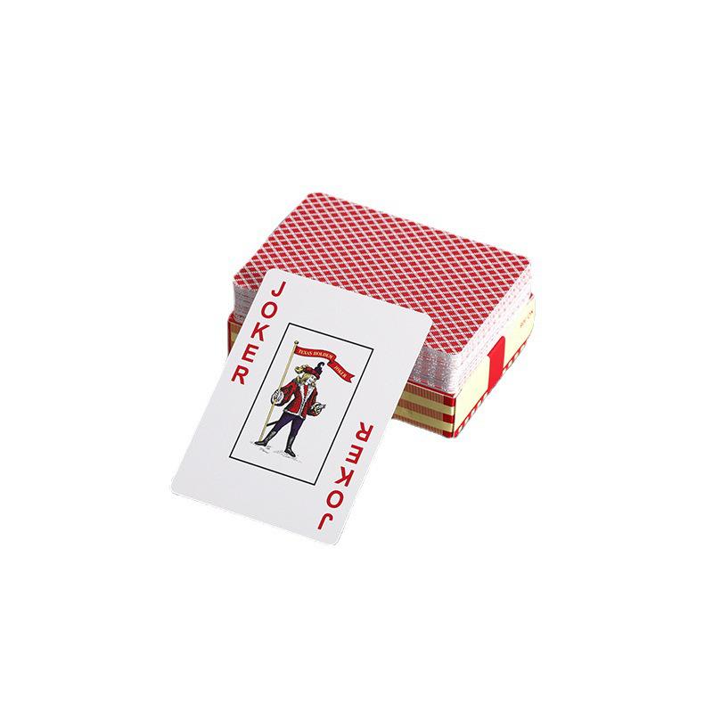 Texas Waterproof PVC Playing Cards - Frosted, Washable, Wide, Large Font for Chess and Card Entertainment