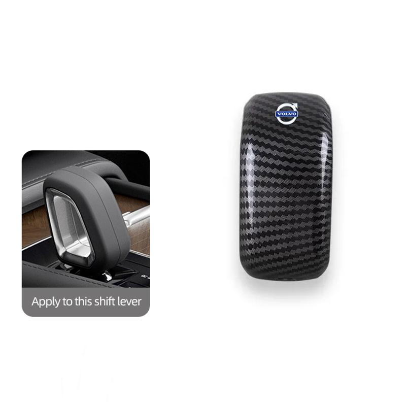 Carbon Fiber Gear Shift Handle Cover Decoration Accessories For Volvo XC90 V90 V60 XC60 V40 EC40 EX40 S80 S60 S90 C40 XC40 V70