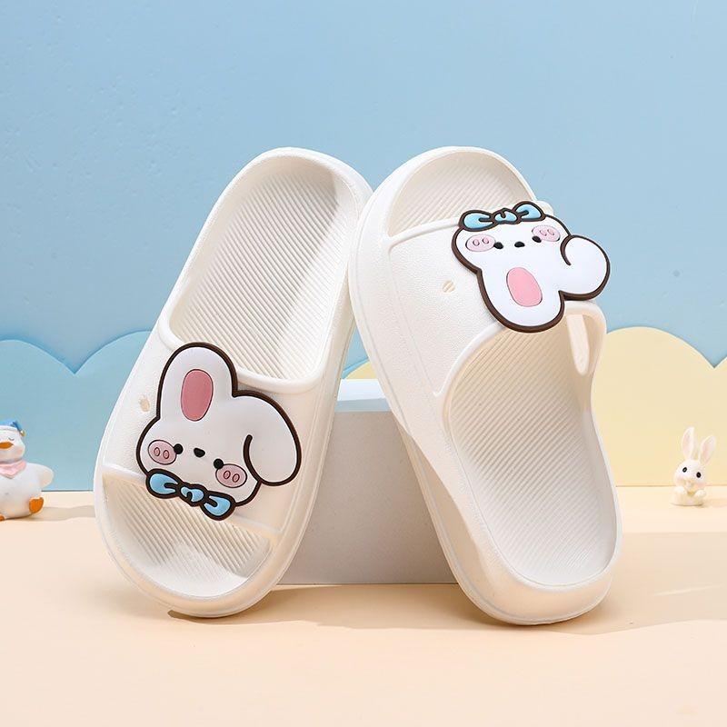 Cute Rabbit Design Children's Slippers Soft Indoor Outdoor Eva Footwear For Girls