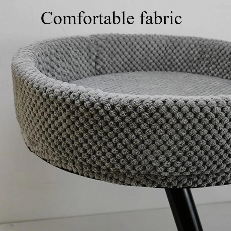 Masa Üstü Asılı Kedi Yatağı Yükseltilmiş Ofis Masası Askılı Kedi Yuvası Yuvarlak İç Mekan Rahat Yumuşak Kedi Yuvası Hamak Evcil Hayvan Malzemeleri