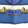 Hermes Carree42 Scarf LVDOVICVS MAGNVS Louis XIV Straddling a White Horse Silk Women Used