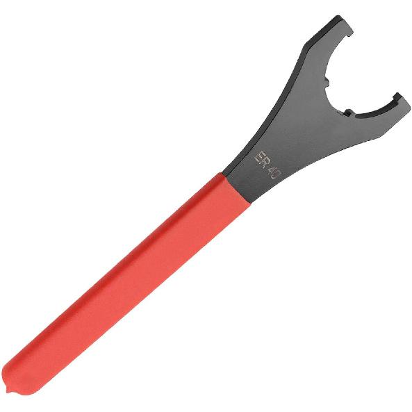 KUIDAMOS Wrench Spanner Wrench Set,ER40 Collet Chuck Wrench with 58mm Opening,Red Collet Chuck Wrench Spanner ER40 Collet Wrench for Lathe CNC