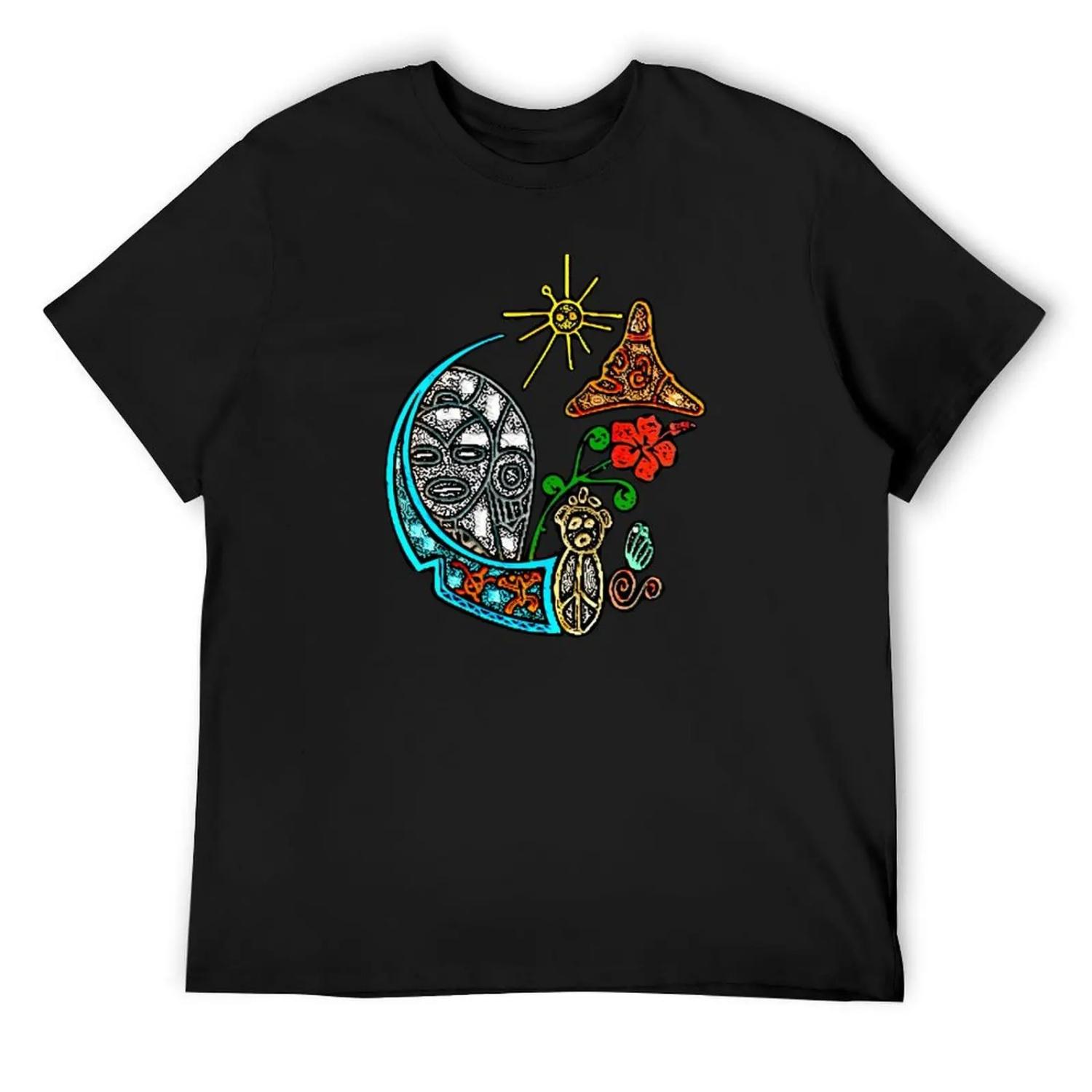 

Atabey Goddess Taino Symbols Puerto Rico T-Shirt fashion shirts graphic tee shirt cute clothes workout shirts for men XXXXXL чорний