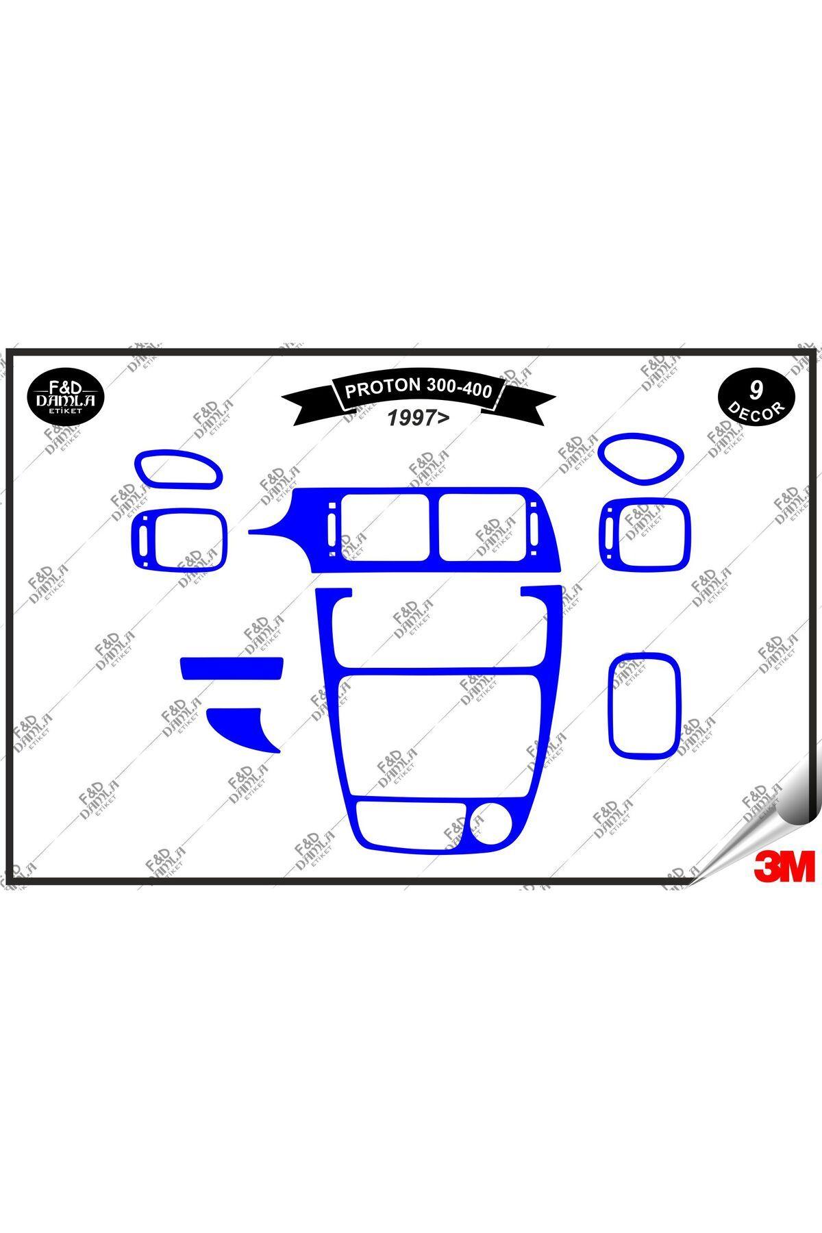 

Proton 300 400 1997 Torpido Konsol Trim Göğüs Maun Kaplama Set 9 Parça Mavi
