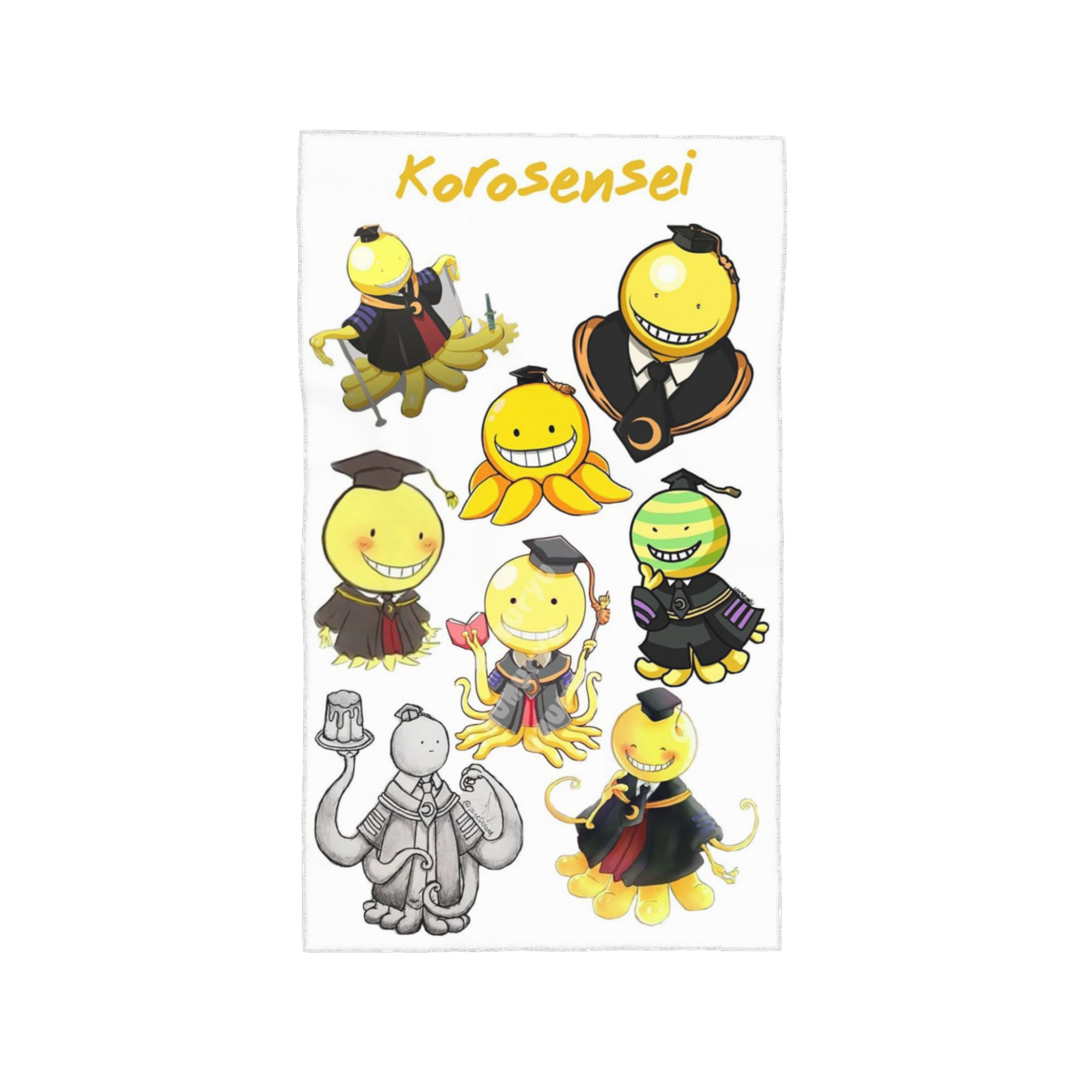 

Assassination Classroom Octopus Koro Sensei Soft Face Towel Quick Dry Pool Bath Cotton Towels Breathable W40*H60(CM)