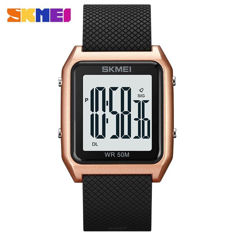 Stylish Multi-functional Large-screen Digital Display Electronic Watch, Male and Female Students Sports Waterproof Youth Chronograph Watch