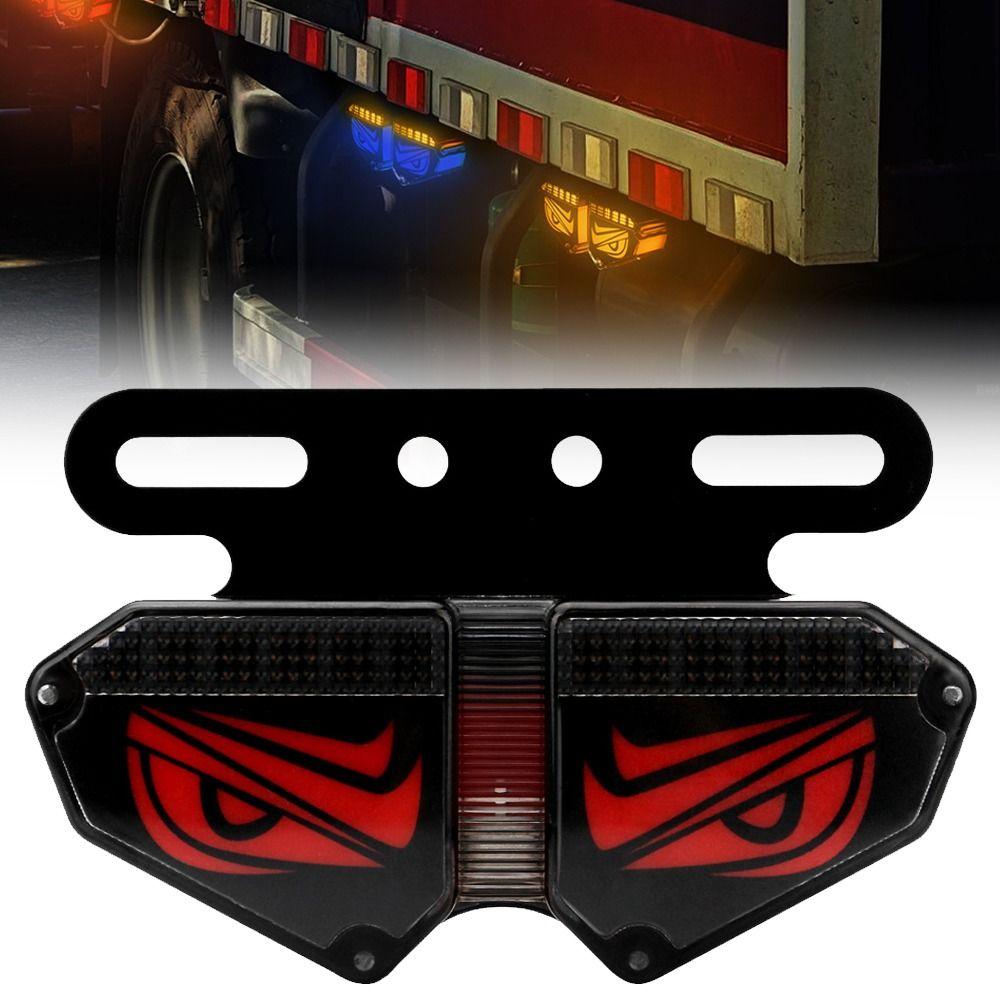 12-24V Truck Taillight Multi-Mode Side Signal Light Creative Safety Warning Lamps Car Decor
