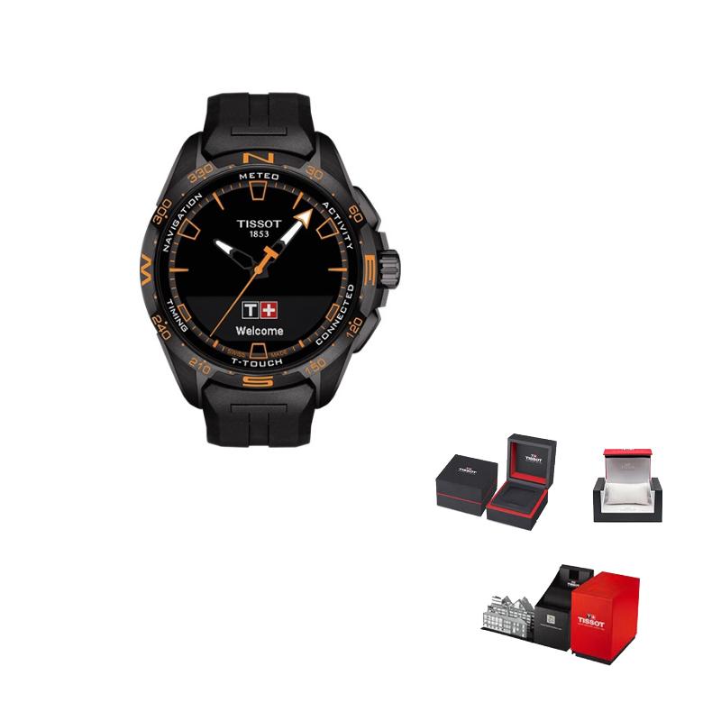 

TISSOT T SPORT Collection Quartz Movement Men s Watches Watch 47.5mm Black Dial Ceramic Watch Case Rubber Strap T121.420.47.051.04 Regular Watch Box