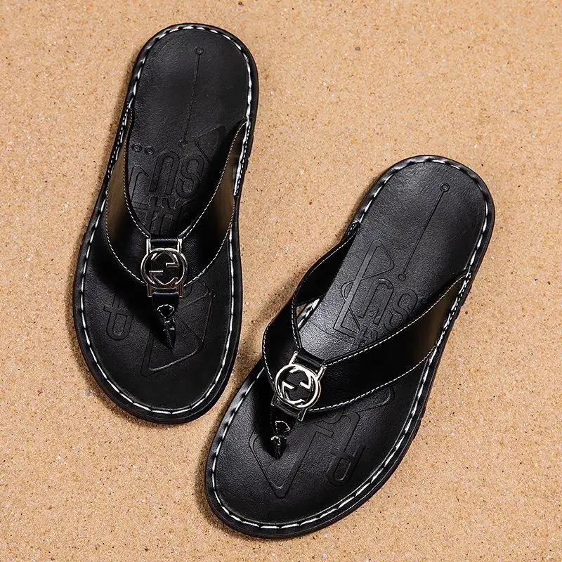Fashion Flat Slides Summer Male Slipper Pvc Low Price Designer Luxury Original High Quality Men's Shoe Fashion Cheap Shoes Korean Style