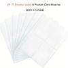 4 Pockets Top Loading Card Sleeves (200 Pockets) – Double-Sided Page Protector for 6 Ring Binder, Holds 2.7"x3.7" Cards: Kpop Photocard, Game