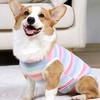 Dog Weaning Suit Stripes Pattern Wound Recovery Elastic Pet Surgery Recovery Suit Pet Supplies