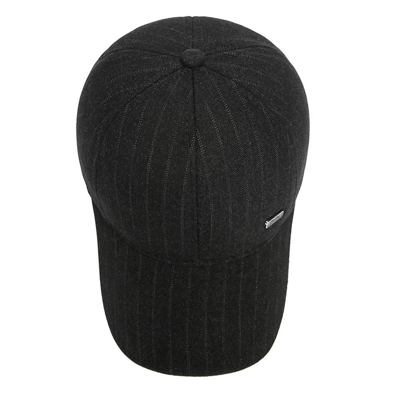 Pánská čepice Vlněná baseballová čepice Teplá čepice s ochranou uší Podzim Zima Středního věku Silná bavlněná čepice