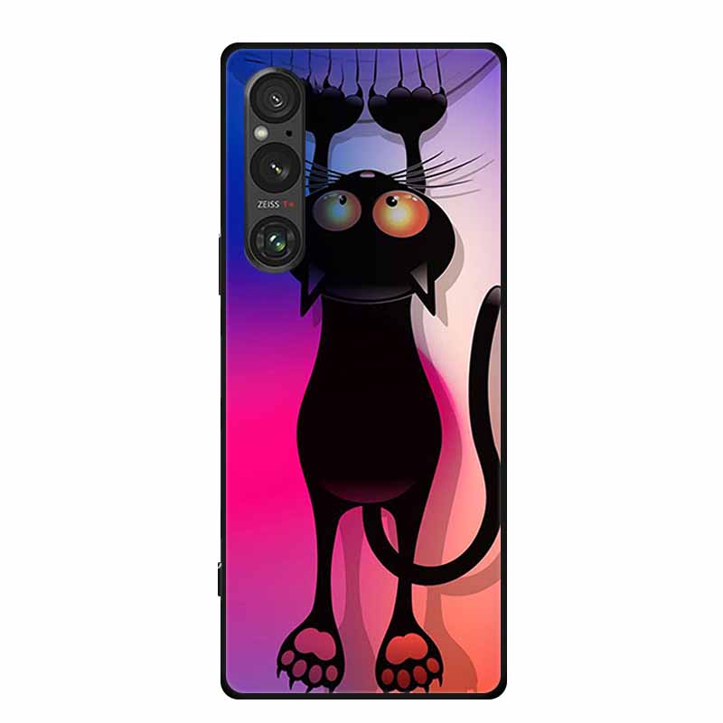 Etui na Sony Xperia 1 VI, luksusowe, miękkie silikonowe etui z TPU na tył telefonu Sony Xperia 1 VI 5G, urocze, odporne na wstrząsy, z motywem kwiatów i kreskówek