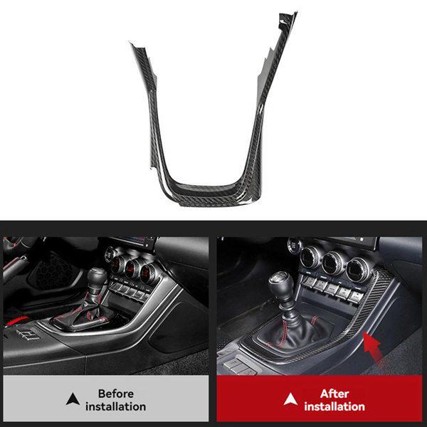 Carbon Fiber Gear Shift Panel Trim for 2022-23 LHD Subaru BRZ