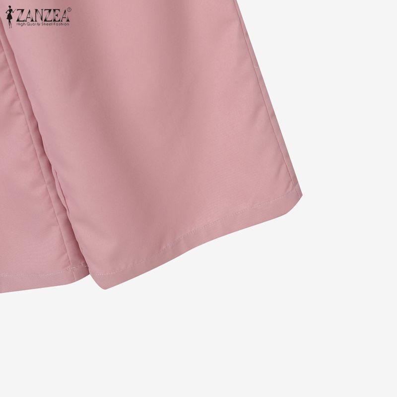 ZANZEA Women Long Sleeve Casual Blazer and Pants Two Piece Suit Sets