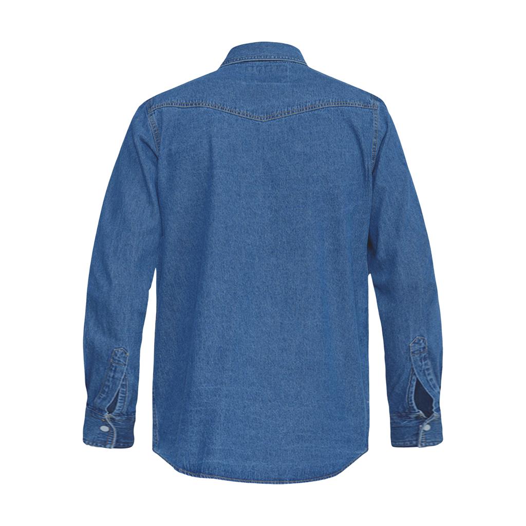 Duke Mens D555 Western Denim Kingsize Shirt