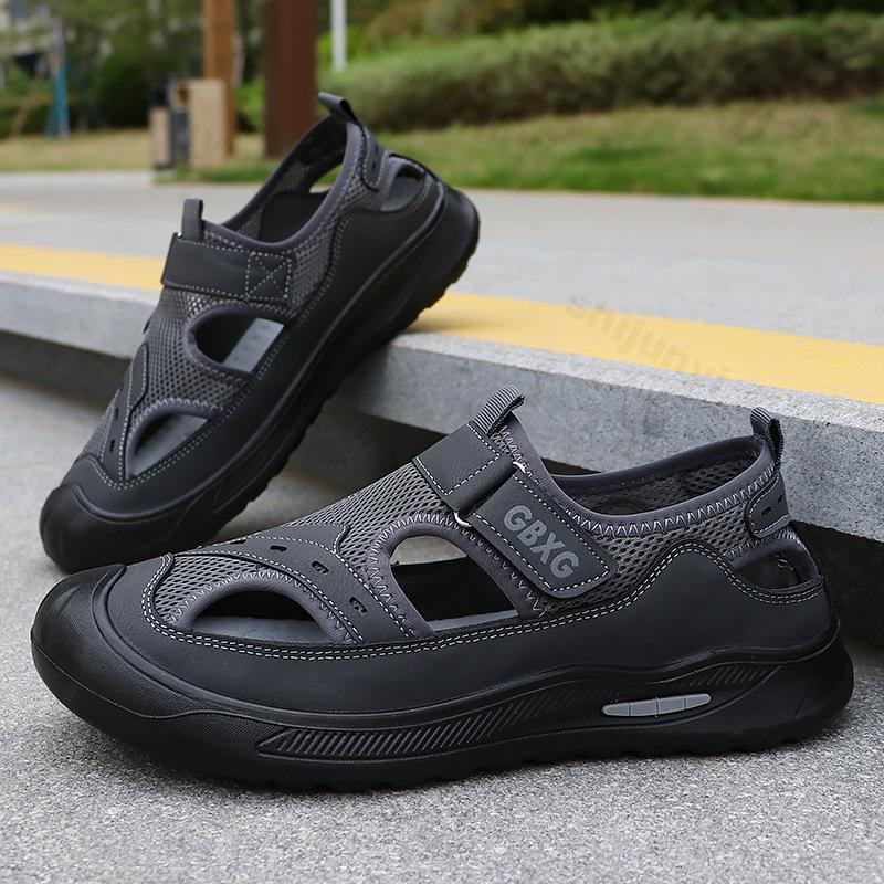 Fashion Men's Breathable Sandals Summer Low Top Hollow Out Casual Sandals Comfortable Non Slip Fashionable Platform Casual Sports Shoes