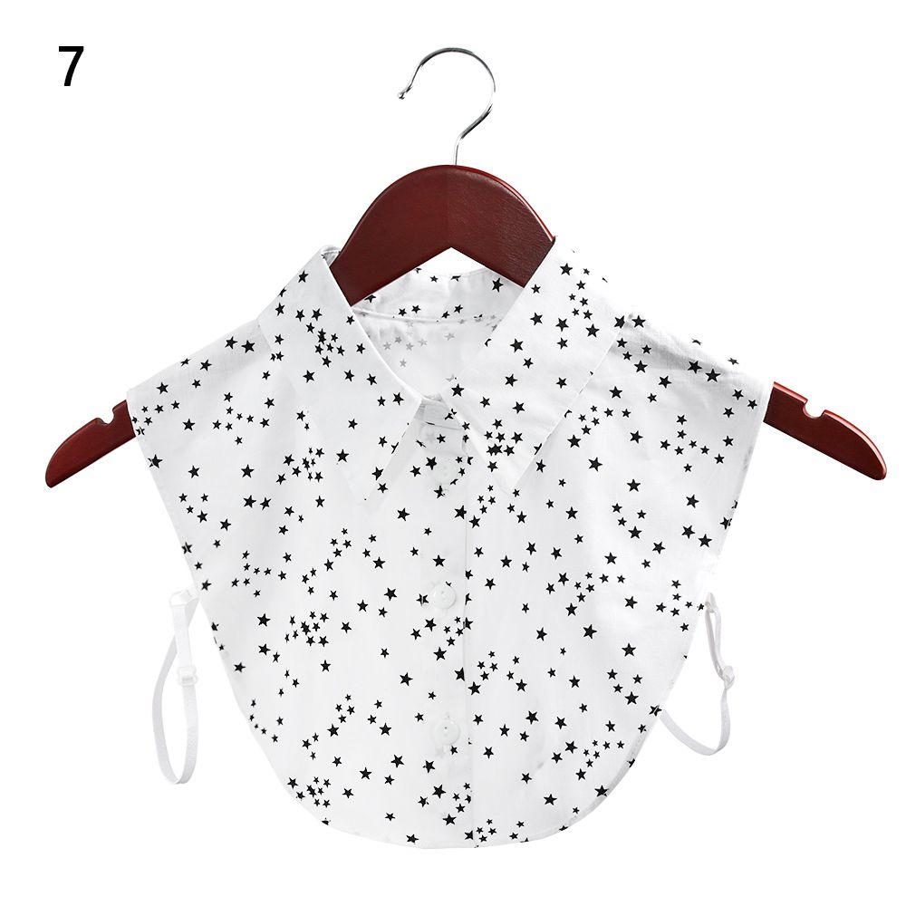 Cowboy Lapel Lace Black/White Cotton Clothes Accessories Blouse False Collar Shirt Fake Collar