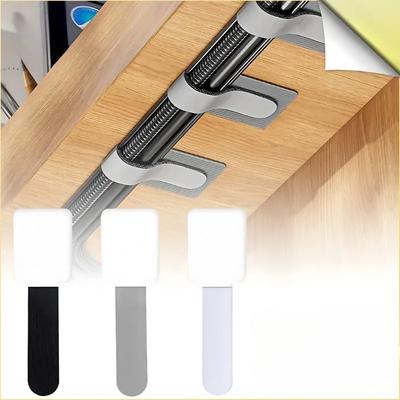 Reusable Cable Ties Fastening Wire Organizer Cord Rope Holder Self Adhesive Adjustable Cord Organizer Straps Desk Management