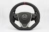 KENSTYLE Original Steering Wheel HB02 for Honda S660 Black Leather with Red Line (JW5) (Red Stitching)