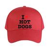 I Love Hot Dogs Woman Man Summer Baseball Cap Adjustable with Curved Brim Duckbill Cap Protection Sun Hats