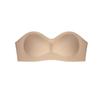 7A Antibacterial Non-Slip Strapless Bra: Seamless, Thin, Gathering Fit for Small Chest, Invisible Jelly Bandeau