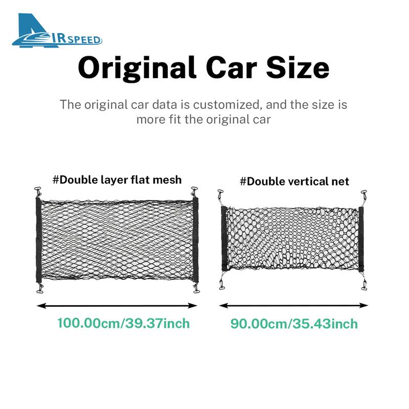 Top Nylon Organizer Car Mesh Elastic Rear Back Cargo Trunk Storage Net Holder For Ford Explorer     Luggage
