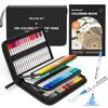 Shuttle Art Brush Pen Watercolor Brush Pen 105-Color Set with 1 Coloring Book, Twin Marker, Water-Based, Fine Tip, Waterproof, Quick-Drying