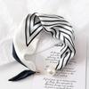 Nuovo versatile piccola coda perla fibbia magnetica foulard quadrato foulard di seta donna primavera estate abbinamento camicia decorazione professionale foulard sottile