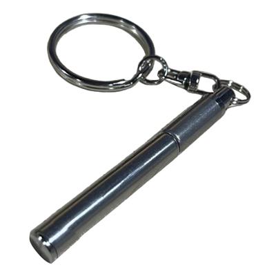 Schlüsselanhänger mit einziehbarem Stift, tragbar, bequemer Griff, robuster Edelstahl, robuster Mini-Teleskop-Signatur-Kugelschreiber, Outdoor-Zubehör