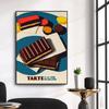 French Sweets Poster Chocolate Delicacy Food Canvas Painting Print Wall Art Picture for Dessert Shop Room Home Decoration