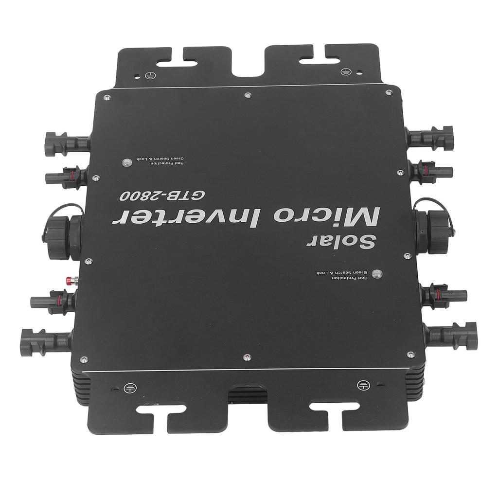 2800W Solar Grid Tie Inverter MPPT Power Micro Inverter with WiFi Control IP65 Waterproof