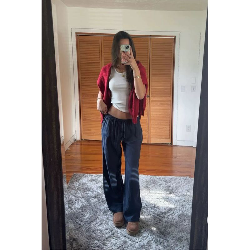 Los Angeles Trendy P * AC Fashion Retro Sexy Casual Pants Women's 2 Colors