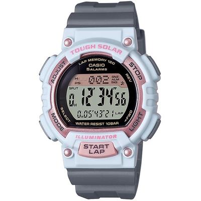 STL-S300H-4AJH [SPORTS GEAR] Runde Uhr Grau Harz Digital