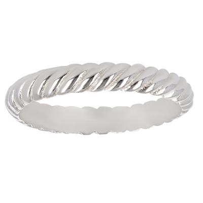 Silver Ring 'Choreography' Silver (rhodium) - 3 Mm
