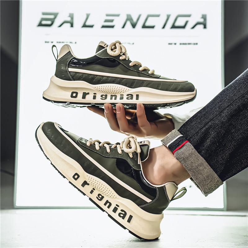 Fashion Trendy Men Sneakers 2025 New Spring Versatile Men's Casual Sports Shoes Outdoor Anti Slip Trainers Athletic Sneakers