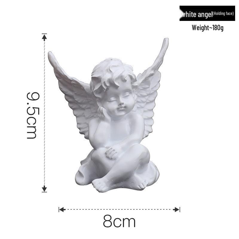 European Vintage Angel Wings Candlestick Holder for Romantic Ambiance In Living Room or Restaurant.