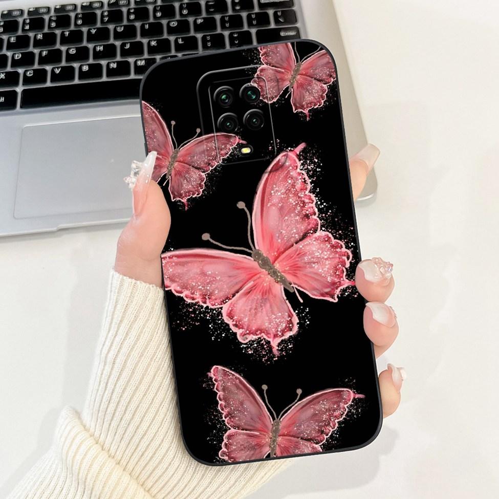 Casing For Redmi Note 9 9S 9Pro 4G Back Cover For Redmi Note 9 Pro Case Cute Cartoon Fashion Flowers Silicone Shockproof Bumper