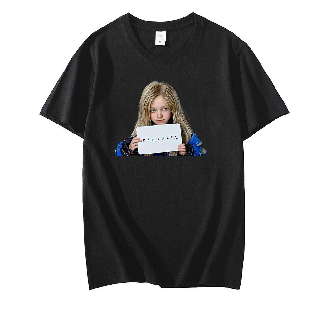 

PRAGMATA T-Shirt 2026 Game Diana Graphic Printing Tee-shirt Unisex Round Neck 100%Cotton Short Sleeve Tops Casual Tees Top XS чёрный